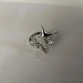 Gender-neutral Vintage Wings Skeleton Gothic Ring