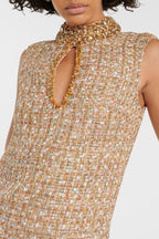 Petra Exclusive Mini Tweed Dress with Gill Embellishment Elevated Occasion Wear