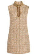 Petra Exclusive Mini Tweed Dress with Gill Embellishment Elevated Occasion Wear
