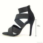 Gladiator Open ToesBuckle Strap Party Wedding High Heels Designer High Heel