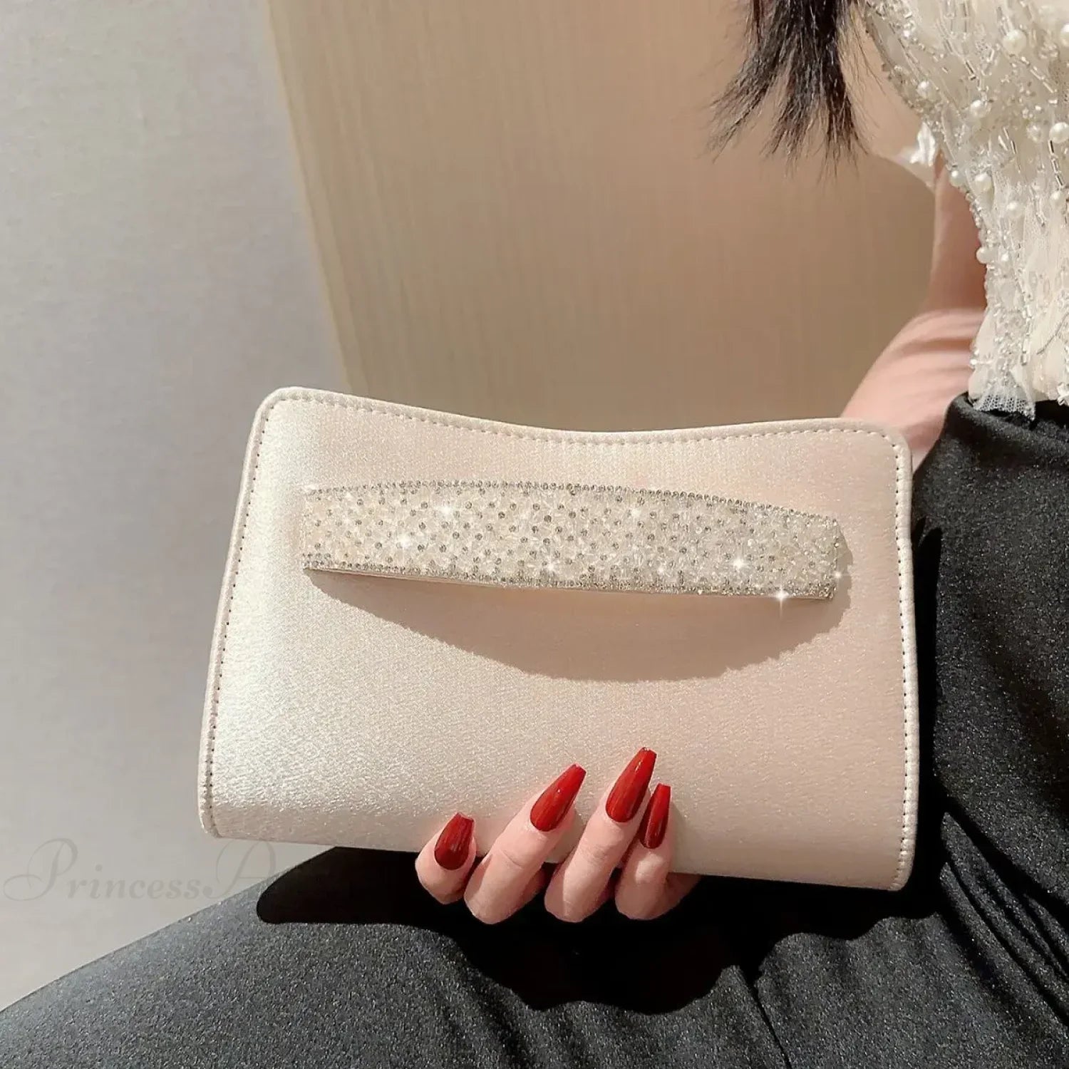 Glitter Diamond Evening Wristlet