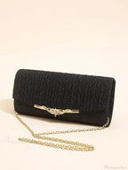 Glitter Envelope Evening Bag Detachable Chain Clutch Bag