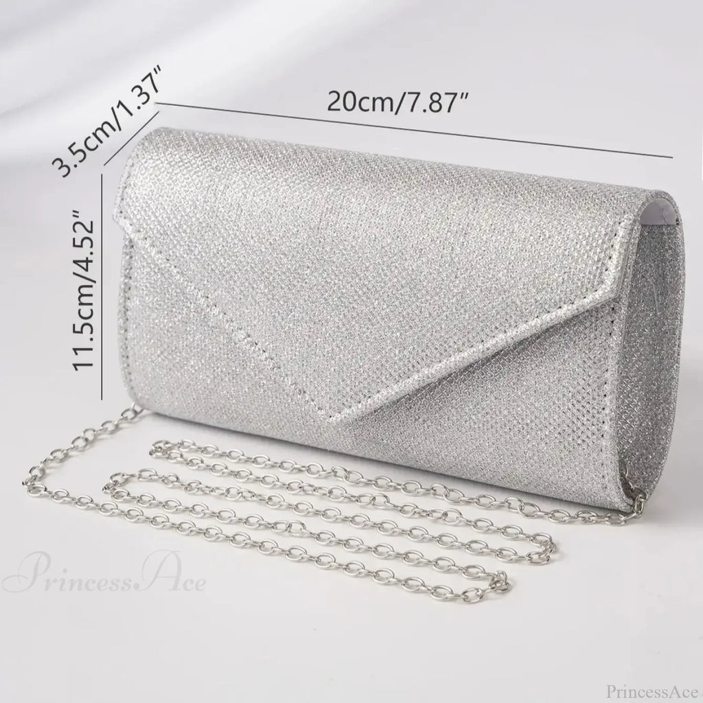 Glitter Envelope Evening Clutch Women's Day Wedding Party Crossbody Bag