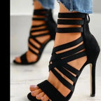 Glowing Verdant Peep Toe Gothic Tall Heel