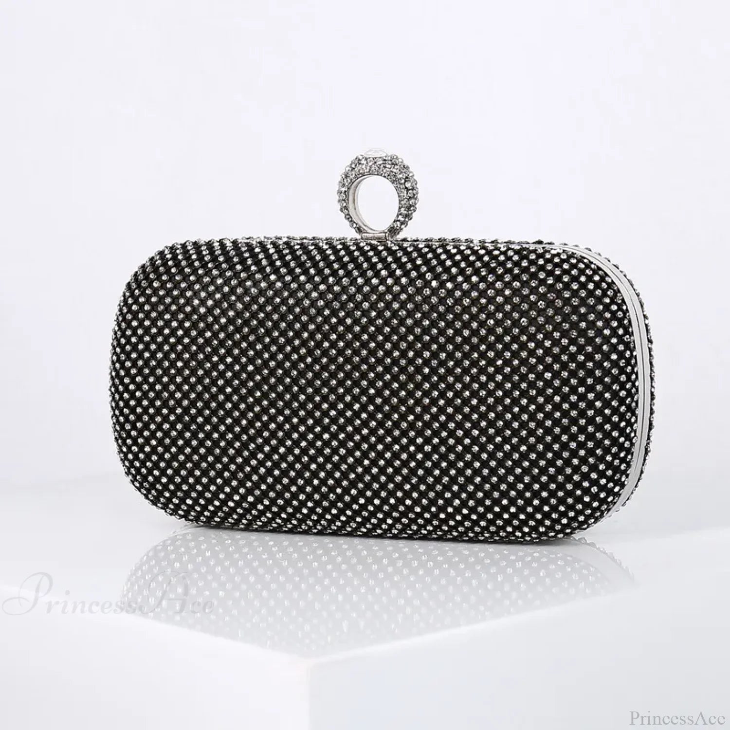 Gold Diamond Dinner Clutch Wristlet