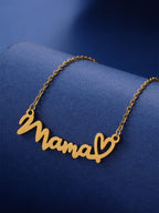 Heart Mama Pendant Necklace with Chain