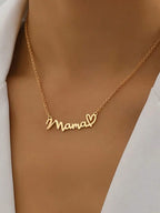 Heart Mama Pendant Necklace with Chain
