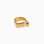 Gold D-Ring in Letter Shape - Gold Tone Plated
