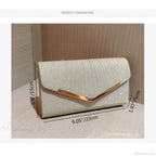 Gold Silver Elegant Banquet Clutch Shoulder Bag Purse