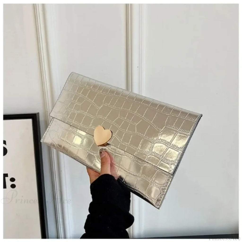 Golden Evening Banquet Clutch Wristlet