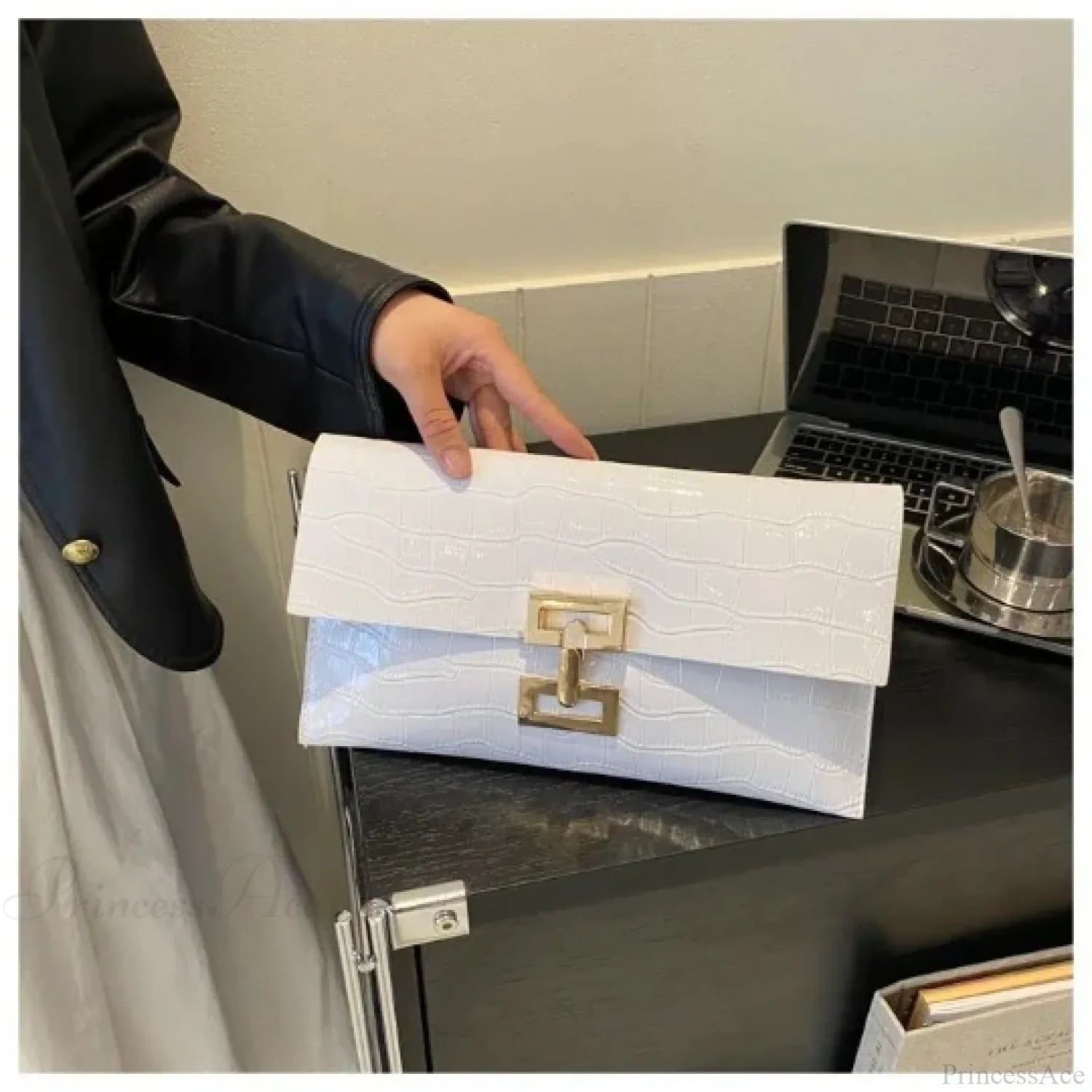 Golden Evening Wedding Clutch Wristlet