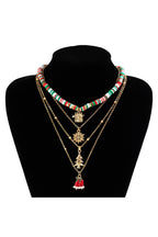 Golden Festival Pendant Necklace Set with Beaded Accents