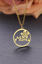 Floral Mama Necklace - Premium Gold Tone Alloy Jewelry