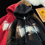 Goth Letter Print Y2K Vintage Hoodie