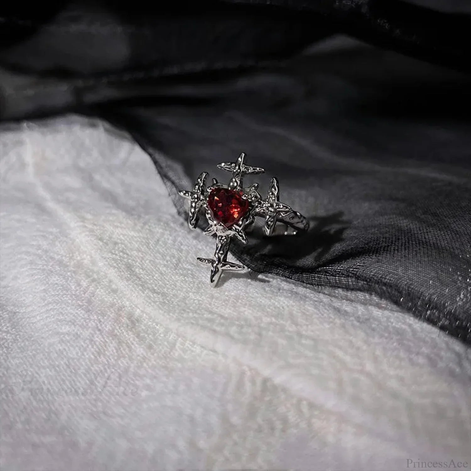 Gothic Unpredictable Stone Animal Ring