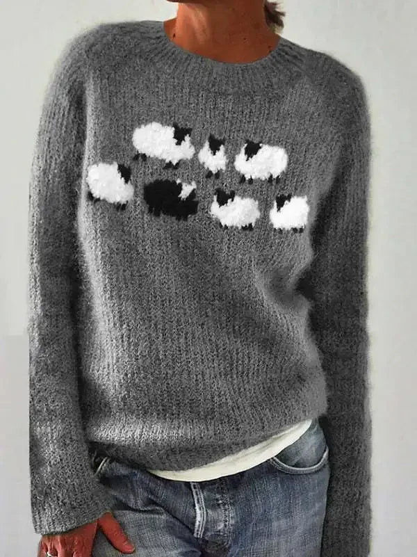 | Retro sweater, fall, warm