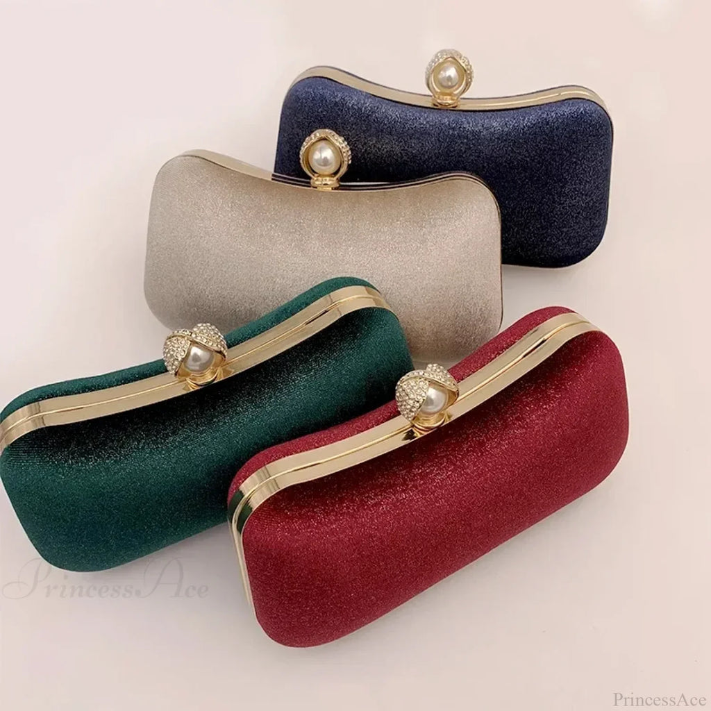 Green Vintage Wedding Evening Clutch Bag