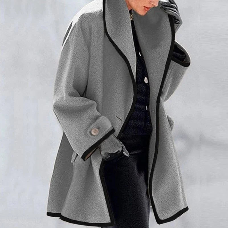 | Warm trench coat in neutral color