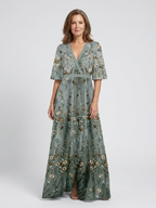 Mireille | Floral V-Neck Maxi Dress