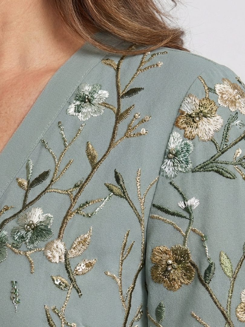 Mireille | Floral V-Neck Maxi Dress