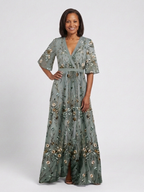 Mireille | Floral V-Neck Maxi Dress