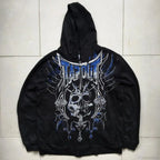 Grunge Zip Up Sweatshirt