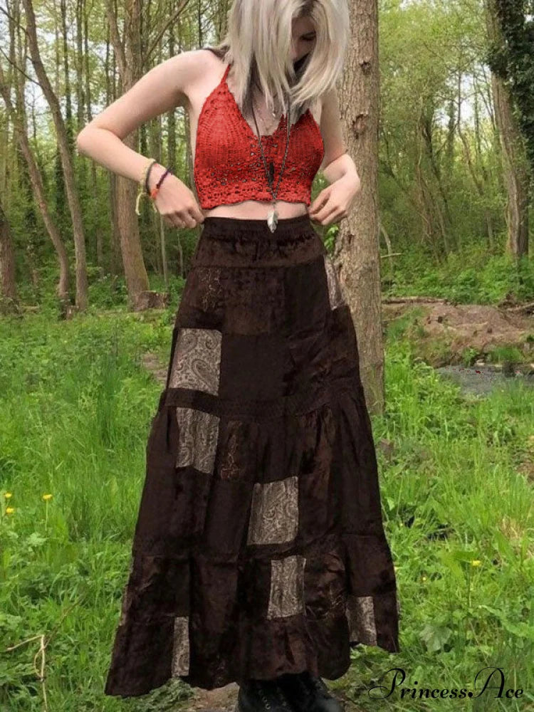 Halter Crochet Hollow Trendy Crop Tops