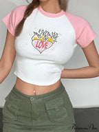 Heart Print Graceful Pocket Patch Jeans