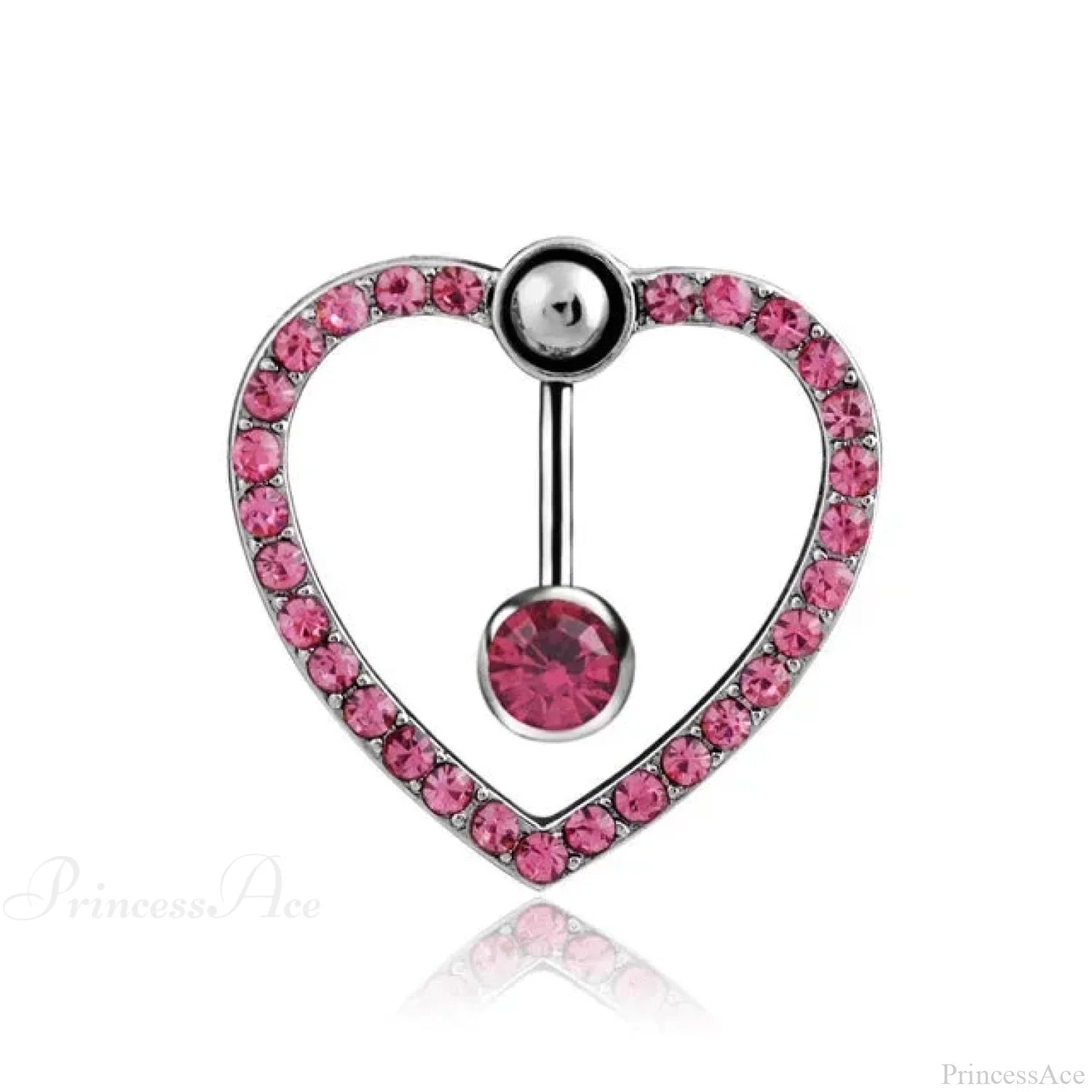 Heavenly Feathers Rose Dark Belly Ring