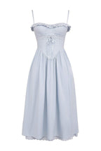 Clara Elevated Embroidered Lace Corset Style Midi Dress Premium Wardrobe Essential