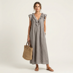 Elara | Ruffle Maxi Dress