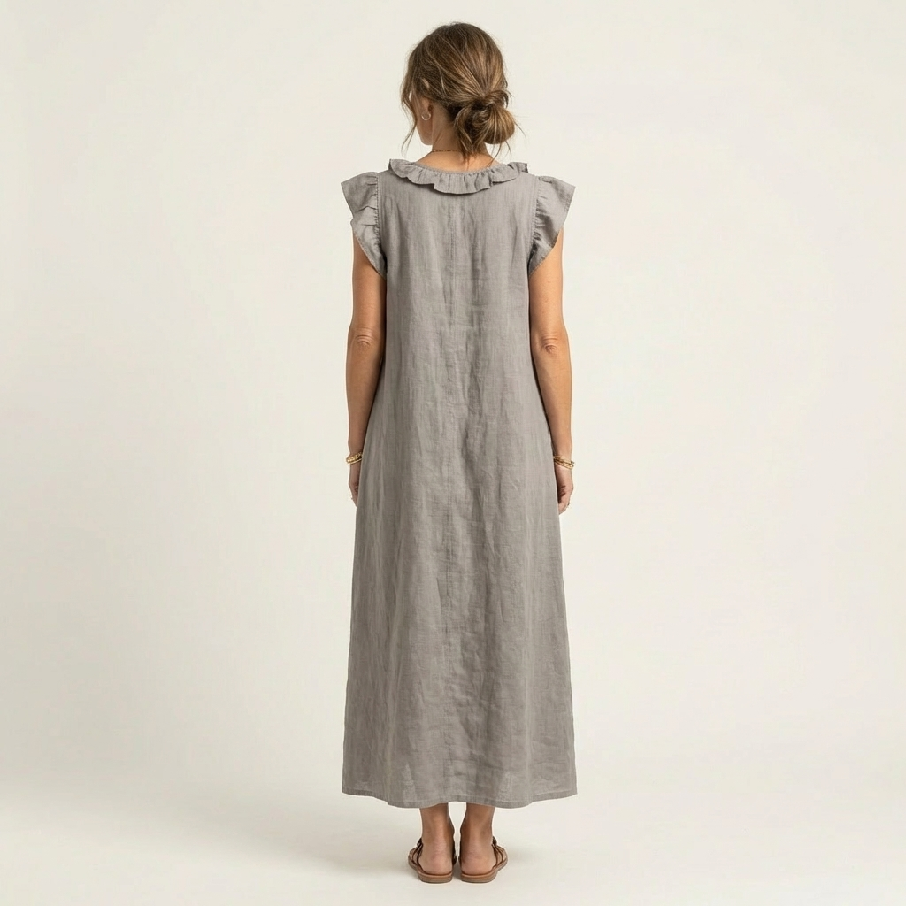 Elara | Ruffle Maxi Dress