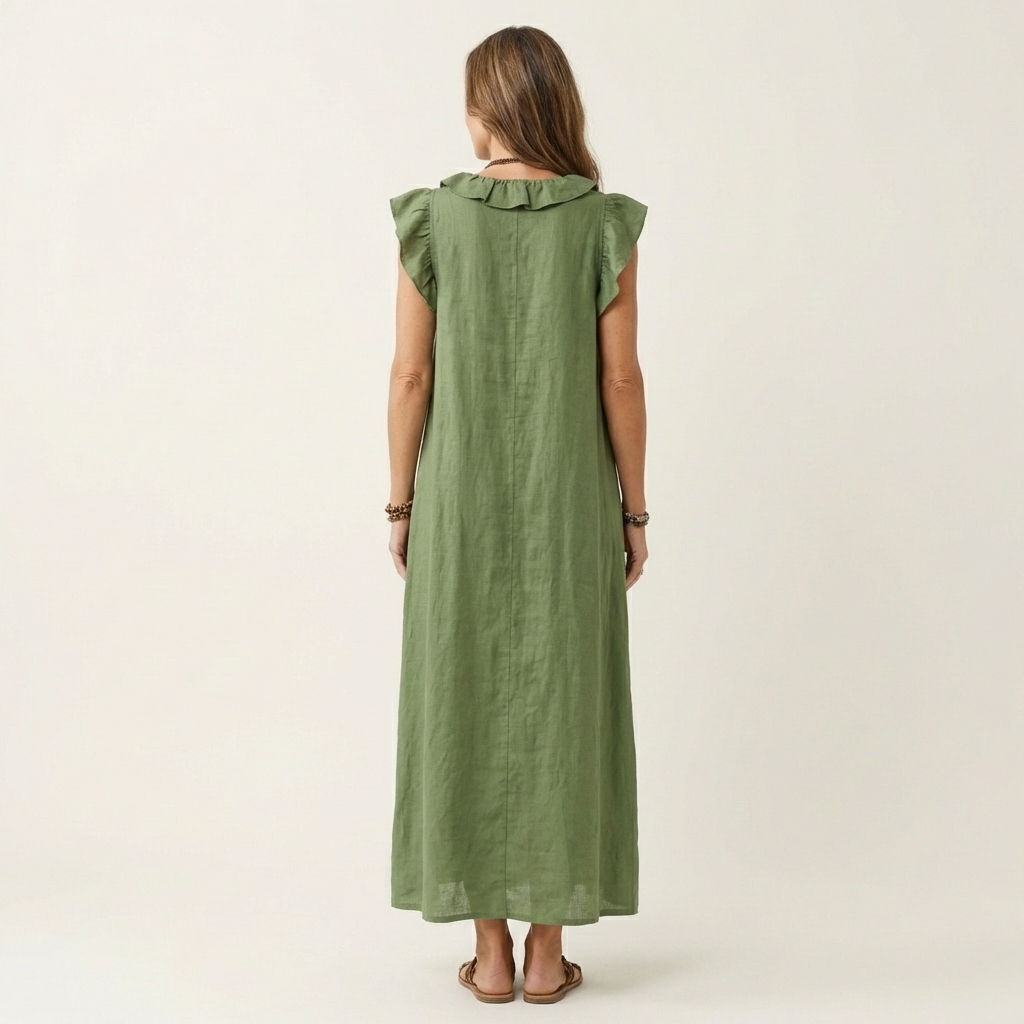 Elara | Ruffle Maxi Dress
