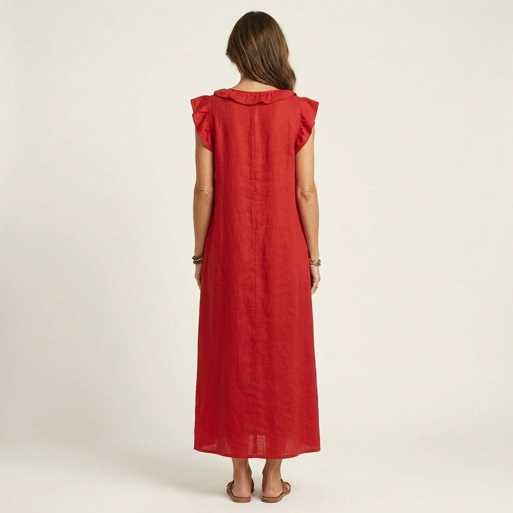 Elara | Ruffle Maxi Dress