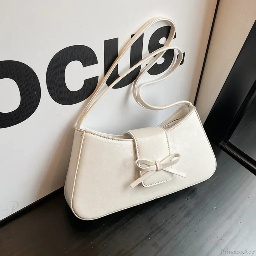 High-Grade Retro PU Leather Underarm Bag