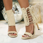 High Heels Summer Pumps Sexy Thin Open Toe Dancing Shoes Women Sandals Plus Size High Heel