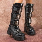 High-quality Metal Gloomy Punk Gothic Chelsea Boot