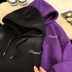 High Street Letter Print Oversized Hoodie
