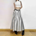 High Waist Pleated Cyberpunk Skirt