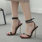 Hot Sexy Modern Boots Autumn Winter Patent Leather Elastic Over-the-Knee Slim Pointed Toe Zip Thigh High Heel