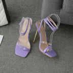 Hot Sexy Modern Boots Autumn Winter Patent Leather Elastic Over-the-Knee Slim Pointed Toe Zip Thigh High Heel