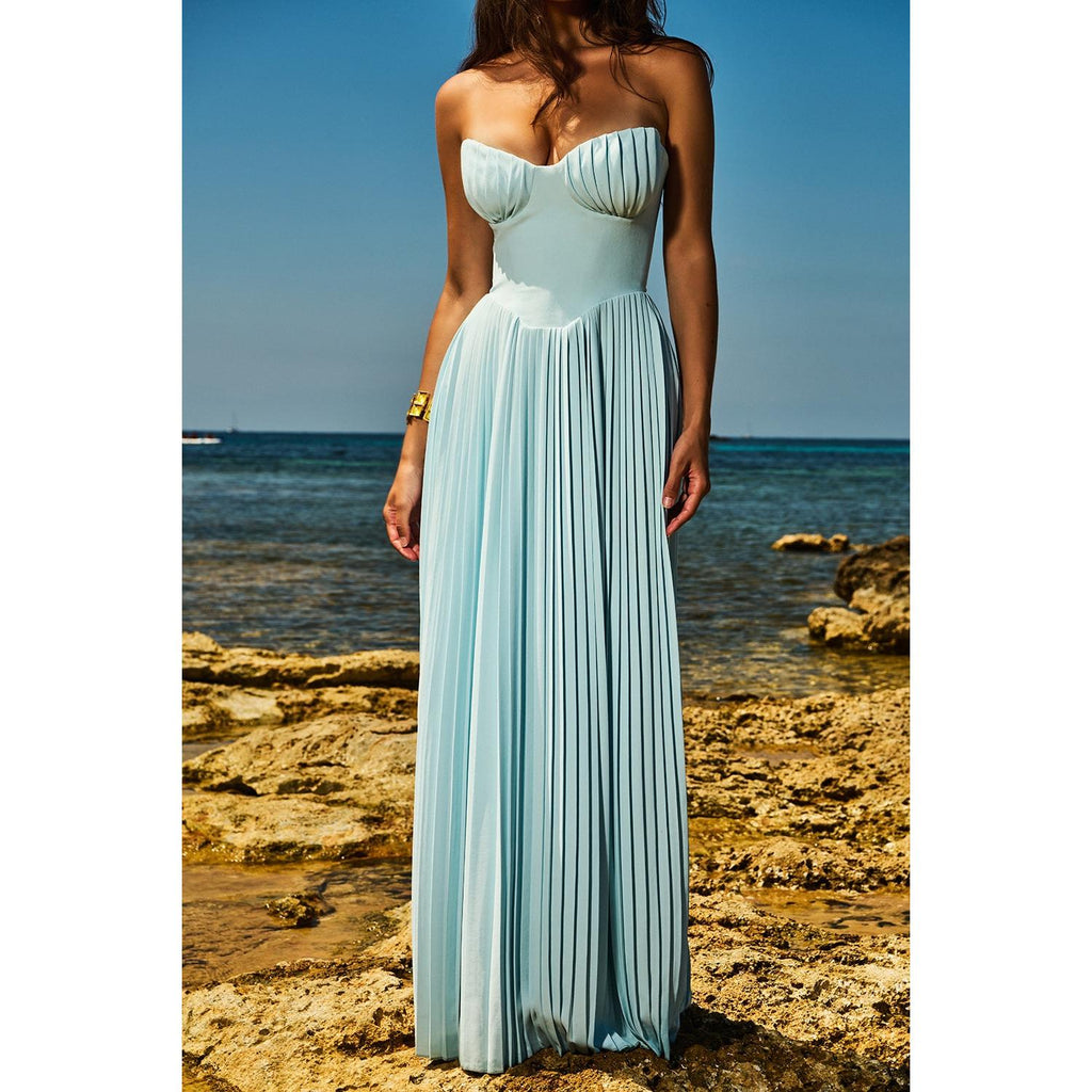 Casandra Chic Long Dress with Corset Silhouette Collection