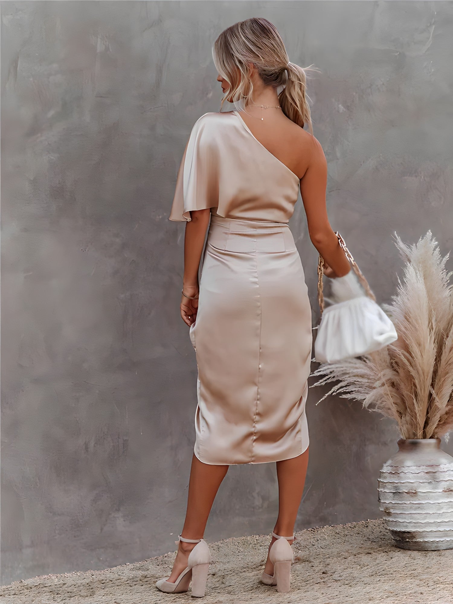 Gilda Premium Silk Dress Evening Wear Edit