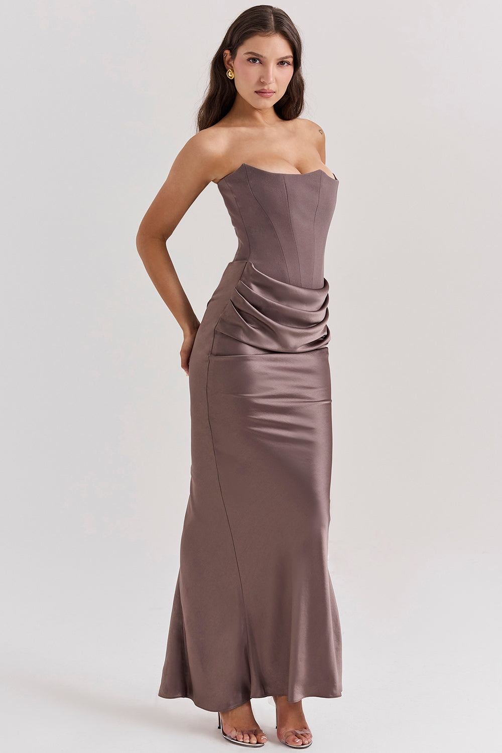 Rosario Aesthetic Luxury Maxi Dress Chic Silhouette Collection