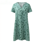 Helia Timeless Half Sleeve Printed Dress Evening Wear Edit