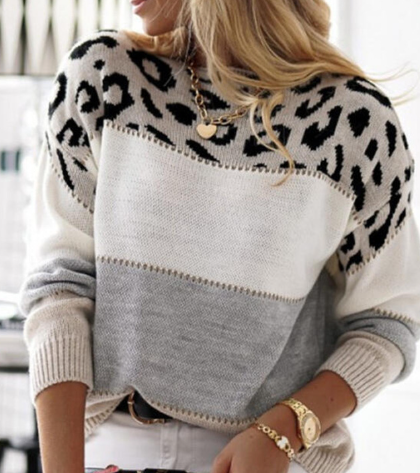 | Leopard Print Sweater
