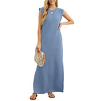 Florencia Minimalist Linlada Summer Dress Elevated Occasion Wear