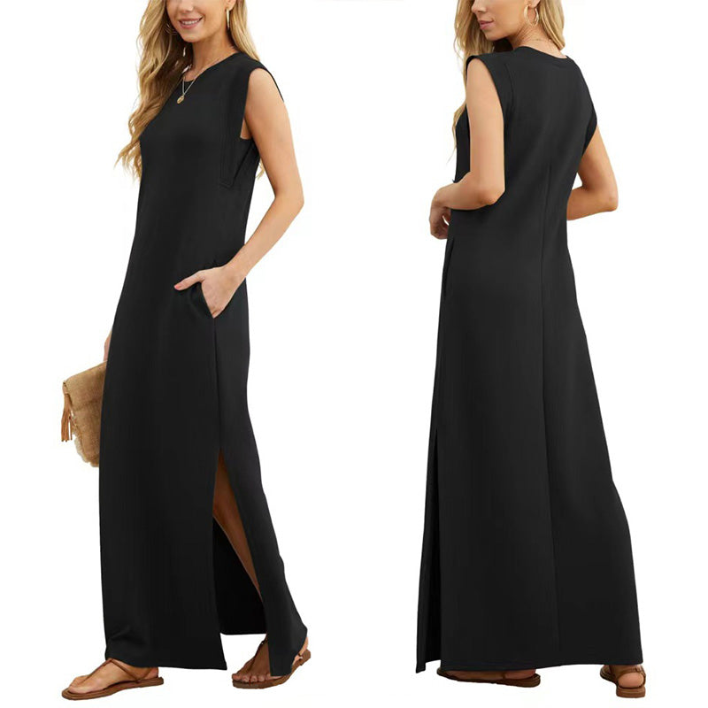 Florencia Minimalist Linlada Summer Dress Elevated Occasion Wear