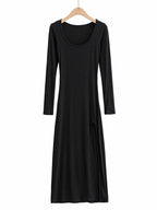 Long Sleeve Ribbed Maxi Dress