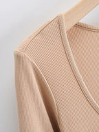 Long Sleeve Ribbed Maxi Dress
